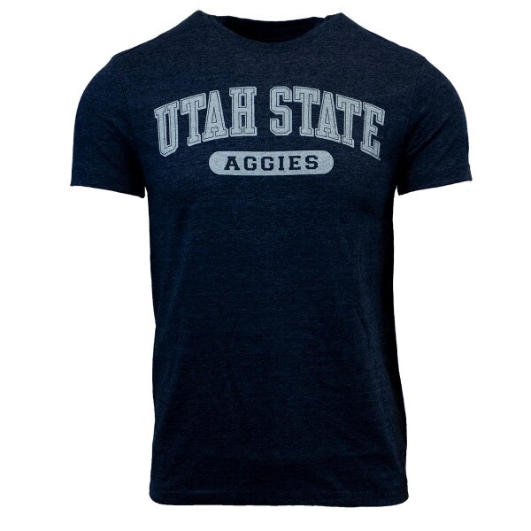 Utah State Aggies Navy Heathered Short-Sleeve T-Shirt